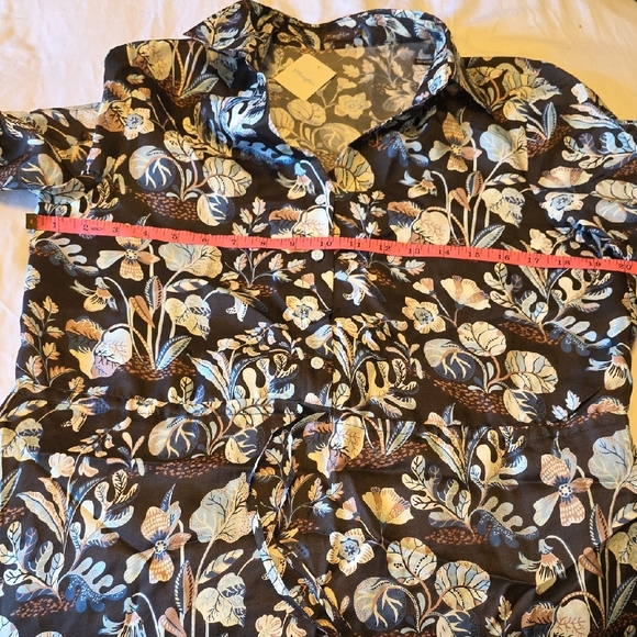 J. McLaughlin Black Floral Long Sleeve Dress - Picture 9 of 10